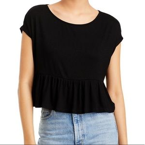 Flounce crop top